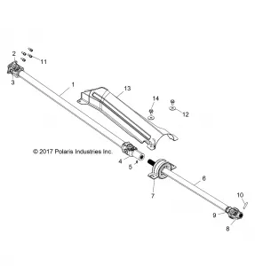 DRIVE TRAIN, FRONT PROP SHAFT - Z21N4E92AX/AG/BG/BX (701946)