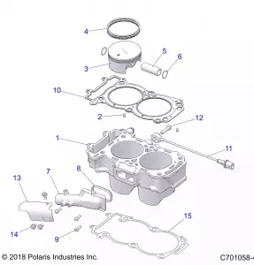 ENGINE, CYLINDER AND PISTON - Z21N4E92AX/AG/BG/BX (C701058-4)