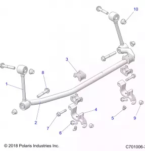 SUSPENSION, FRONT, STABILIZER BAR - Z21N4E92AX/AG/BG/BX (C701006-3)