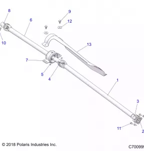 DRIVE TRAIN, PROP SHAFT - Z21NAE92AG/BG/AX/BX (C700999)