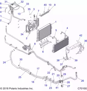 ENGINE, Охлаждение SYSTEM - Z21NAE92AG/BG/AX/BX (C701003)