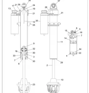 SUSPENSION, FRONT SHOCK - Z21NAE92AG/BG/AX/BX (701927)