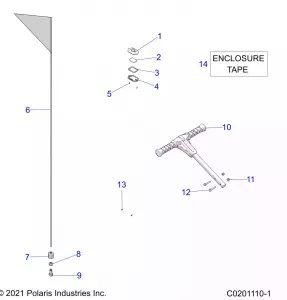 BODY, FLAG, BEACON and PASS HANDLE - Z22HCB18N2 (C0201110-1)