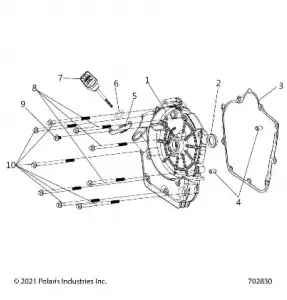 ENGINE, Картер COVER ASM, RIGHT - Z22HCB18N2 (702830))