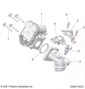 ENGINE, THROTTLE BODY and Топливная система RAIL - Z22HCB18N2 (C0201102-2)