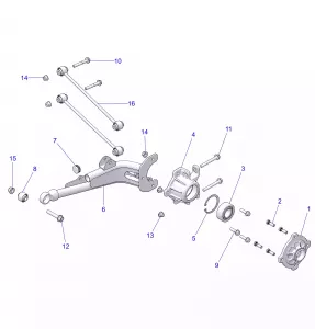 SUSPENSION, REAR - Z22HCB18N2 (C0201098-2)