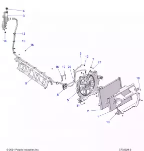 ENGINE, Охлаждение, RADIATOR - Z22MAC92AS/BS/Z92AS/BS (C703029-2)