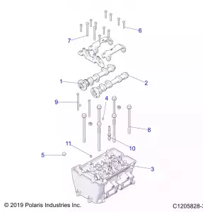 ENGINE, Головка блока цилиндров - Z22MAC92AS/BS/Z92AS/BS (C1205828-3)