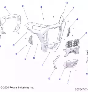 BODY, FRONT BUMPER - Z22A5A87A2 (C0704747-6)