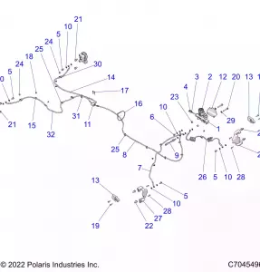 BRAKES, BRAKE LINES AND MASTER CYLINDER - Z22A5A87A2(C701031-1)