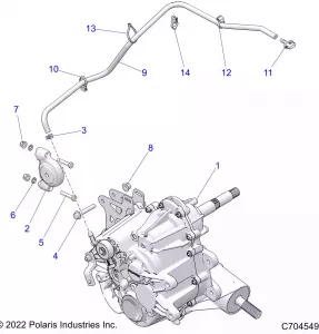 DRIVE TRAIN, MAIN GEARCASE MOUNTING - Z22A5A87A2(C700216-2)