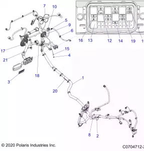 ELECTRICAL, WIRE HARNESS - Z22A5A87A2 (C0704712-2)