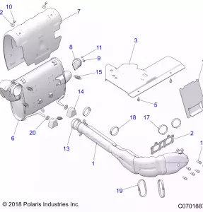 ENGINE, Выхлопная система SYSTEM - Z22A5A87A2(C0701887)