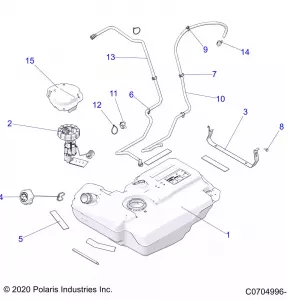 FUEL SYSTEM, FUEL TANK AND RELATED - Z22A5A87A2 (C0704996-1)