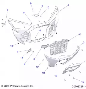 BODY, FRONT BUMPER - Z22RML2KAL/AP/BK/BL/BP/BT (C0703727-10)