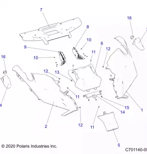 BODY, HOOD - Z22RML2KAL/AP/BK/BL/BP/BT (C701140-05)