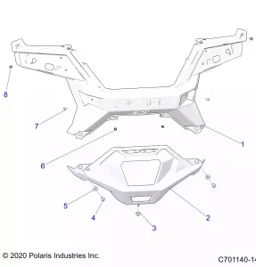 BODY, REAR BUMPER - Z22RML2KAL/AP/BK/BL/BP/BT (C701140-14)