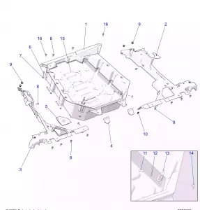 BODY, REAR RACK - Z22RML2KAL/AP/BK/BL/BP/BT (C703062)