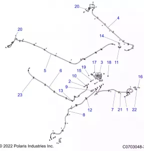 BRAKES, BRAKE LINES - Z22RML2KAL/AP/BK/BL/BP/BT (C0703048-3)