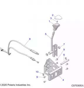 DRIVE TRAIN, GEAR SELECTOR - Z22RML2KAL/AP/BK/BL/BP/BT (C0703053-2)