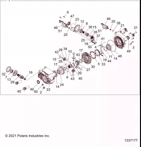 DRIVE TRAIN, GEARCASE, FRONT, INTERNALS - Z22RML2KAP/AL/BK/BP/BT (N/A)