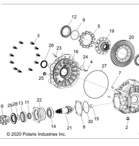 DRIVE TRAIN, GEARCASE, REAR - Z22RML2KAL/AP/BK/BL/BP/BT (1336923)