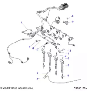 ELECTRICAL, WIRE HARNESS, Двигатель - Z22RML2KAL/AP/BK/BL/BP/BT (C1206172-4)