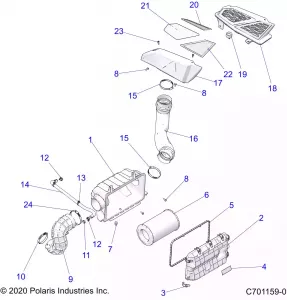 ENGINE, Впуск SYSTEM - Z22RML2KAL/AP/BK/BL/BP/BT (C701159-01)