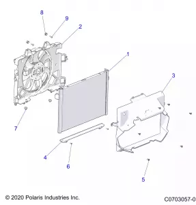 ENGINE, Охлаждение, RADIATOR - Z22RML2KAL/AP/BK/BL/BP/BT (C0703057-01)