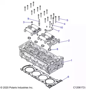 ENGINE, Головка блока цилиндров - Z22RML2KAL/AP/BK/BL/BP/BT (C703057)