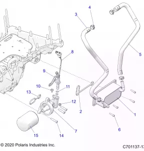 ENGINE, OIL FILTER, OIL COOLER AND RELATED - Z22RML2KAL/AP/BK/BL/BP/BT (C701137-13)