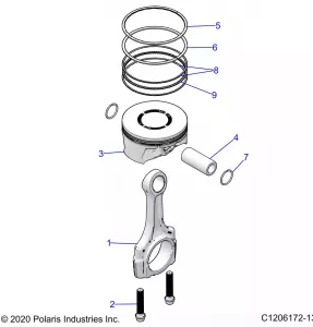 ENGINE, PISTON AND ROD - Z22RML2KAL/AP/BK/BL/BP/BT (C1206172-13)