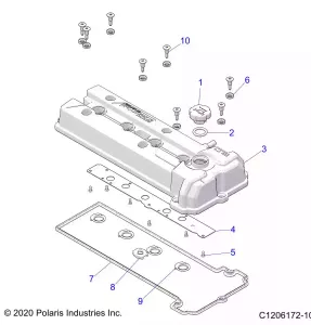 ENGINE, Клапанная крышка - Z22RML2KAL/AP/BK/BL/BP/BT (C1206172-10)