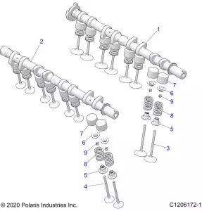 ENGINE, VALVES - Z22RML2KAL/AP/BK/BL/BP/BT (C1206172-11)