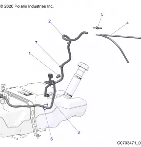 FUEL SYSTEM, FUEL LINES, STANDARD - Z22RML2KAL/AP (C0703471-01)