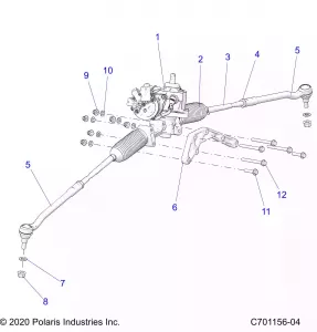 STEERING, Коробка передач W/EPS AND RELATED - Z22RML2KAL/AP/BK/BL/BP/BT (C701156-04)