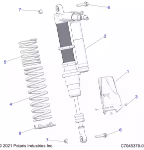 SUSPENSION, REAR SHOCK MOUNTING - Z22RML2KAP/AL/BK/BP/BT (C0704860-2)SUSPENSION, REAR SHOCK MOUNTING - Z22RML2KAL/AP/BK/BL/BP/BT (C0704860-2)