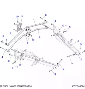 SUSPENSION, REAR TRAILING ARMS MOUNTING - Z22RML2KAL/AP/BK/BL/BP/BT (C0704860-5)