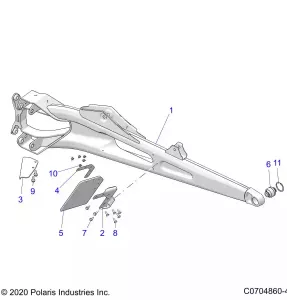 SUSPENSION, REAR TRAILING ARMS - Z22RML2KAL/AP/BK/BL/BP/BT (C0704860-4)