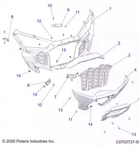 BODY, FRONT BUMPER - Z22RME2KAG/BG/K2KAN/BN/V2KAN/BN (C0703727-05)