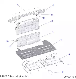 BODY, REAR CLOSEOFF, CENTER PANELS - Z22RME2KAG/BG/K2KAN/BN/V2KAN/BN (C0703470-01)