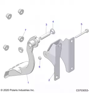 BRAKES, PEDAL/MOUNT/MASTER CYL - Z22RME2KAG/BG/K2KAN/BN/V2KAN/BN (C0703053-1)