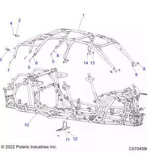 CHASSIS, CAB AND MAIN Рама - Z22RME2KAG/BG/K2KAN/BN/V2KAN/BN (C0704586)