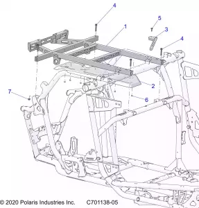 CHASSIS, CARGO BOX MOUNTING AND RELATED - Z22RME2KAG/BG/K2KAN/BN/V2KAN/BN (C701138-05)