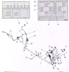 ELECTRICAL, WIRE HARNESS, CHASSIS, STANDARD - Z22RME2KAG/BG/K2KAN/BN/V2KAN/BN (C703071)