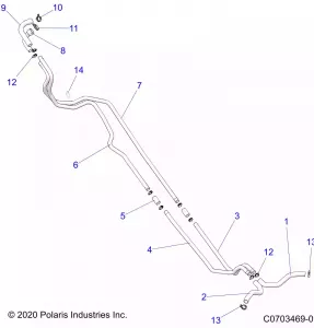 ENGINE, Охлаждение, HOSES AND RELATED - Z22RME2KAG/BG/K2KAN/BN/V2KAN/BN (C0703469-01)