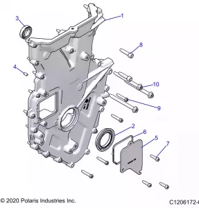 ENGINE, FRONT COVER AND RELATED - Z22RME2KAG/BG/K2KAN/BN/V2KAN/BN (C701137-06)