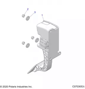 ENGINE, THROTTLE PEDAL - Z22RME2KAG/BG/K2KAN/BN/V2KAN/BN (C0703053-3)