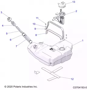 FUEL SYSTEM, FUEL TANK - Z22RME2KAG/BG/K2KAN/BN/V2KAN/BN (C0704193-01)