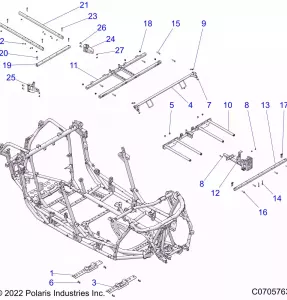 CHASSIS, MAIN Рама - Z22R4E92AD/AJ (C0703017-1)